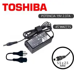 TOSHIBA - CARGADOR GENERICO 19V 2.37A - 5.5 x 2.5mm 45w