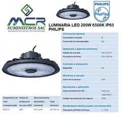 PHILIPS - LUMINARIA LED 200W 6500K IP65