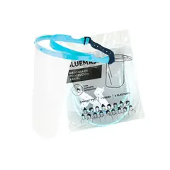GENERICO - Protector Facial Mica de PVC Celeste