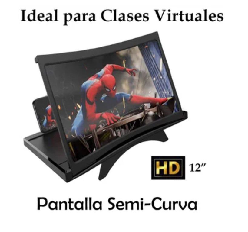 Amplificador de Pantalla Semicurvo para celulares 12 pulgadas