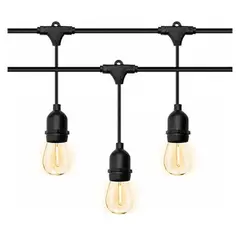 BUYPAL - Guirnalda de Luces 20 Bombillas 10 metros LED Vintage Jardin