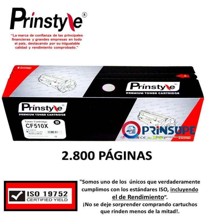 TONER 204X CF510X NEGRO 2800PÁG ISO DE RENDIMIENTO 19752