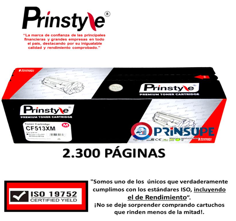 TONER 204X CF513X MAGENTA 2.300PÁG ISO DE RENDIMIENTO 19752