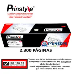 PRINSTYLE - TONER 204X CF513X MAGENTA 2.300PÁG ISO DE RENDIMIENTO 19752