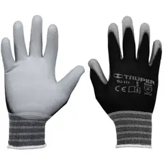 TRUPER - Guante nylon poliuretano liso talla s 13290