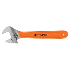 TRUPER - Llave francesa 12" cromado con mango grip pet-12x 15512