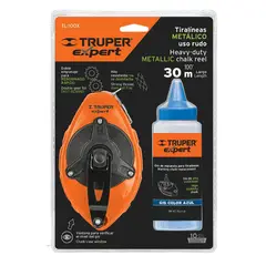 TRUPER - Tiralíneas metalico 30m/100 pies con gis tl-100x 18579