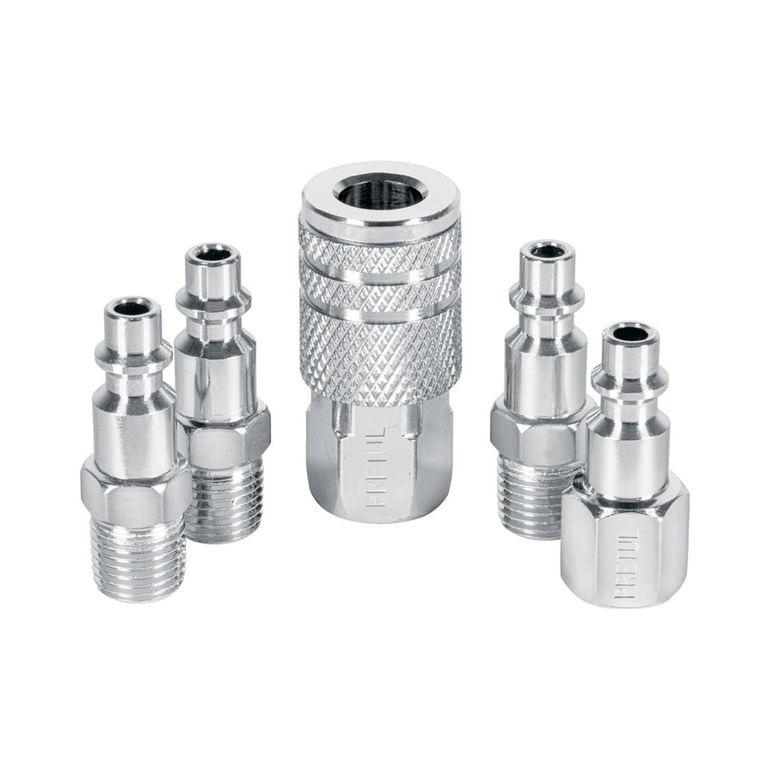 Juego de 1 acople y 4 conectores de 1/4"npt - 27021
