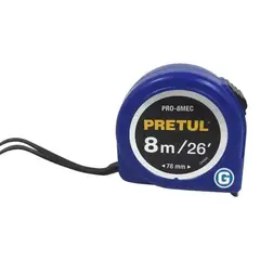 PRETUL - Winchas flexómetros de 8 m - display box con 6 piezas - 21625
