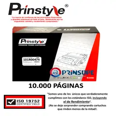 PRINSTYLE - DRUM TAMBOR 101R00474 10000PÁG P/XEROX ISO REMDIMIENTO 19752