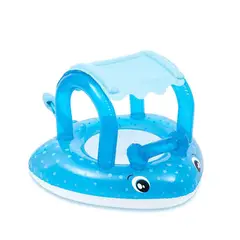 INTEX - Flotador inflable montable modelo mantarraya bebe -