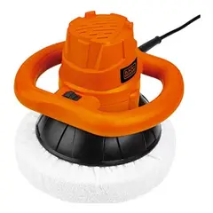 BLACK+DECKER - Pulidora orbital + 3 bonetes kp12k..