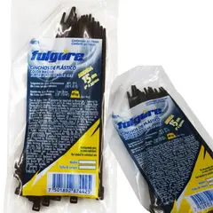 FULGORE - Cintillo de plástico 820cm negro x50und fu0280