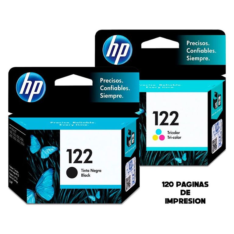 Pack de tinta 122 Tricolor Y Negro