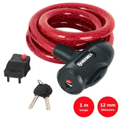 TRUPER - Candado Cadena para Bicicleta con llave 12 mm Hermex