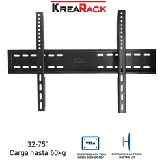 GENERICO - RACK PARA TV FIJO ESTATICO 32 A 85" / NEGRO NACIONAL