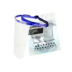 GENERICO - Protector Facial Mica de PVC Azul