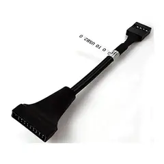 GENERICO - Adaptador Para Placa USB 3.0 de 20 Pines Macho a 2.0 de 9 Pines Hembra