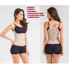 OEM - FAJA MUJER POST PARTO REDUCE MOLDEA ALTA COMPRESION OFICINA GYM