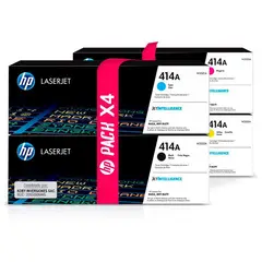 HP - 414a pack x4 toner para m454dw m479fdw - c + m + y + bk
