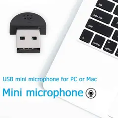 GENERICO - Adaptador de Audio-Micrófono, Súper Mini USB 2,0