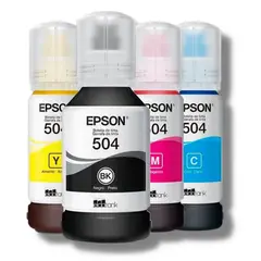 EPSON - KIT de TINTA T504 ORIGINALES Ecotank 4150, 4160 , L6171, L6161