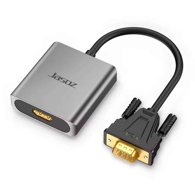 Adaptador VGA Macho a HDMI Hembra Full HD Convertidor con Audio
