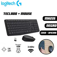 LOGITECH - KIT - TECLADO Y MOUSE MK235 INALÁMBRICO