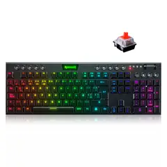 REDRAGON - Teclado Mecanico Bluetooth Horus K618 Switche Red