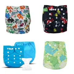 EKOALITAS - Pack 4 - Pañales Ecológicos Barrera Simple - Boy3 (8 Insert)