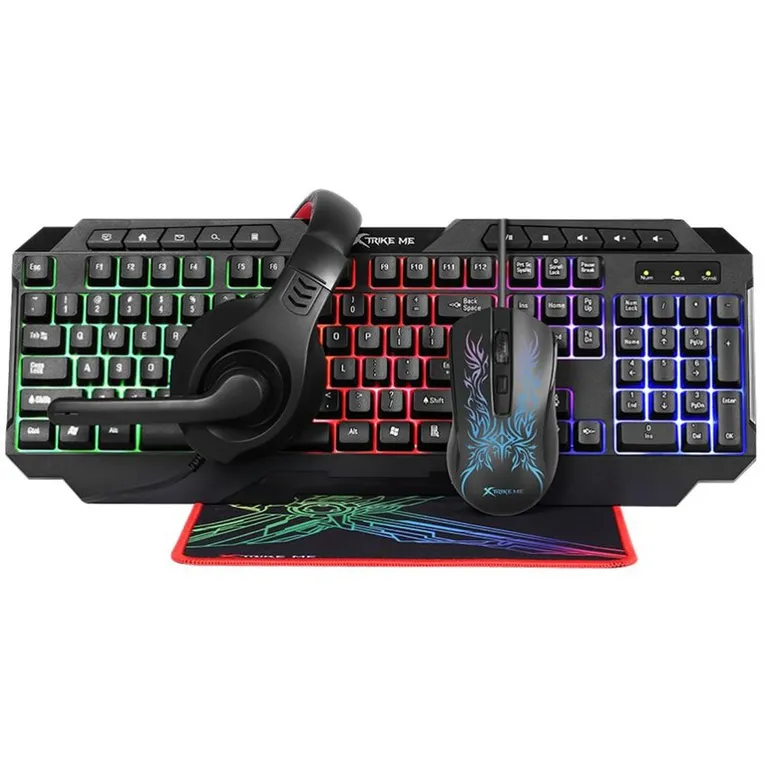 Combo Gamer 4 en 1 Teclado+Mouse+Audifonos+Mpad CMX-411