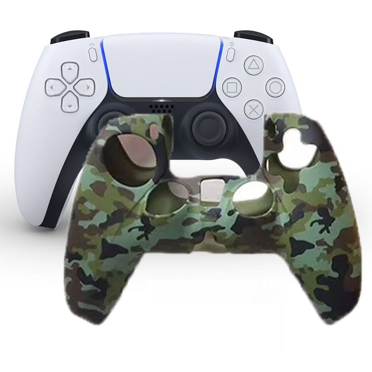 Funda para Mando PS5 Dualsense Verde Camuflado