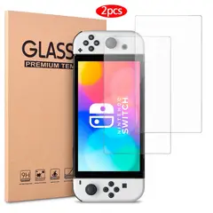 VARIOS - Pack 2 und Mica de Vidrio para Nintendo Switch OLED