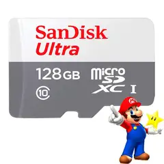 SANDISK - Memoria 128GB Nintendo Switch MicroSDXC UHS-I 100MBs Gris