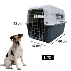 GENERICO - Kennel Transportador Jaula L70 Perros Medianos Pequeño