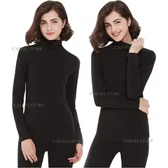 GENERICO - POLO MUJER CALENTADOR TERMICO CUELLO ALTO CEÑIDO MICROPOLAR VIAJE MINA