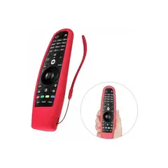 GENERICO - Funda De Silicona Para Control Magic Lg - Rojo