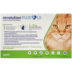 REVOLUTION - Antipulgas plus para gatos de 5 a 10kg