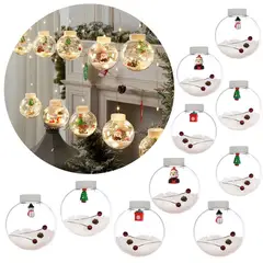 BUYPAL - Cortina Luces Navidad LED Guirnalda Bolas Navidad - Calido