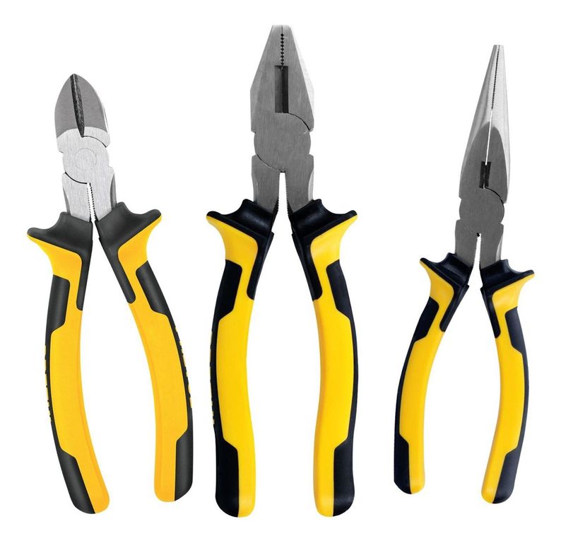 Juego de 3 alicates mango confort grip
