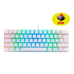 VSG - Teclado gamer mintaka 60% blanco-red