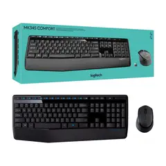 LOGITECH - Teclado & Mouse Inalámbricos MK345 Confort Plug and Play