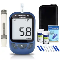 GENERICO - Glucometro Digital - Solumatica - Con 50 tiras Reactivas y Lancetas