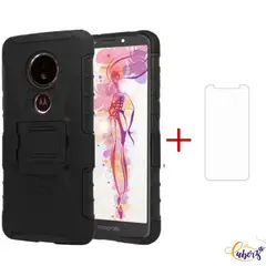 GENERICO - Case Carcasa Motorola E5 Plus Mica Fibra de Vidrio