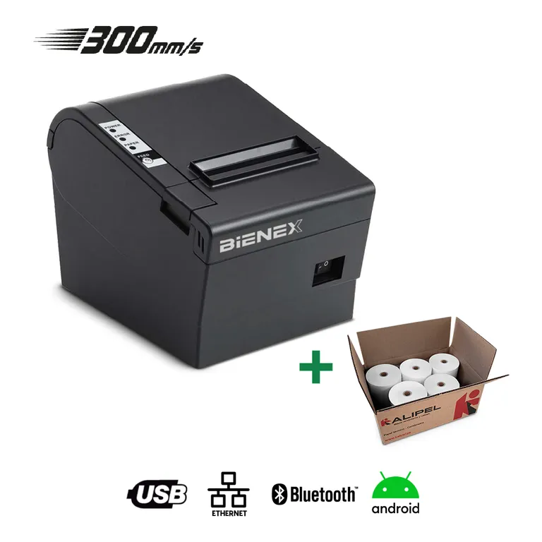 Impresora ticketera termica 80mm USB BLUETOOTH ETHERNET