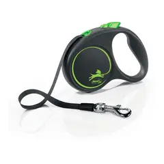 FLEXI - Correa para perros retractil black 5m max 50kg - verde