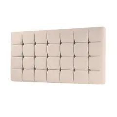 MAVISAC - Cabecera Cubes Plaza y Media Color Beige - Tela