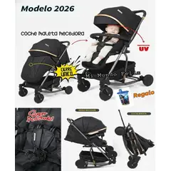 BABY HAPPY - Coche para Bebe Funcion Mecedor Infanti Rocking Negro