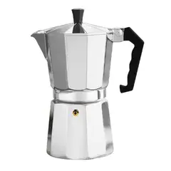 GENERICO - Cafetera Italiana Moka P-12 Tazas de Aluminio - Coffe