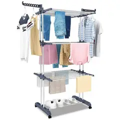 GENERICO - Colgador de Ropa Tendedero Organizador Plegable 4 Niveles